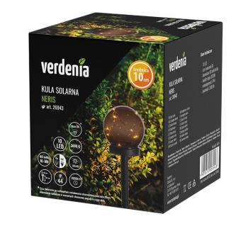 LAMPA KULA SOLARNA OGRODOWA NERIS 10cm 10 LED